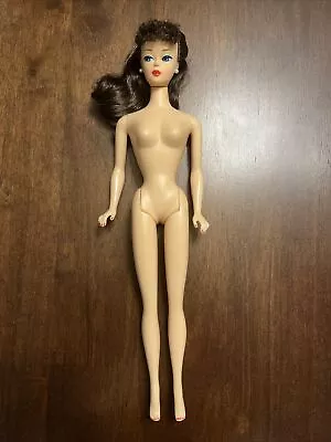 Vintage Reproduction Barbie BRUNETTE Poodle Bangs Ponytail NUDE Doll • $23.90