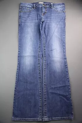 Women's MEK Denim Jeans Chicago Boot Cut Stretch Size 31x34 (Measure 32x32) • $45