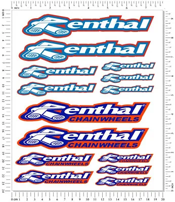 Renthal Laminated Stickers Set Motorcycle Swing Sponsor Logo Decals Motocross • $14.93