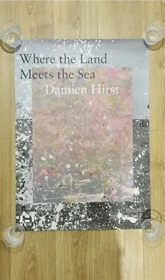 DAMIEN HIRST Where The Land Meets The Sea SIGNED Poster Heni - Purple Ed • £139.99