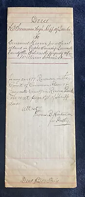 Antique 1877 Deed ~ Rapho Township Lancaster County Pennsylvania PA W/Gold Seal • $19.45