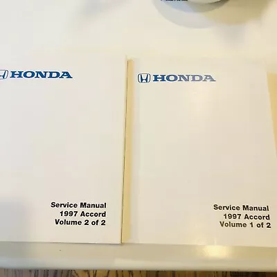 1997 Honda Accord Shop Repair Service Manual Set Of 2 Volume 1&2 • $100