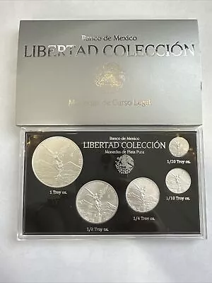 2023 Mexico 5-Coin Silver Libertad Set. 1.9 Oz New In Case • $175