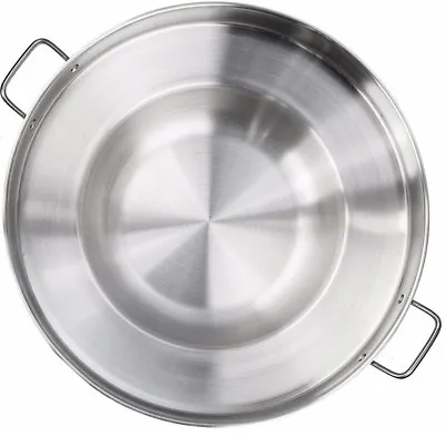 $47.49 • Buy Large Mexican Wok Comal Cazo Griddle Fryer Deep Fry Pan Stainless Steel 22.5 