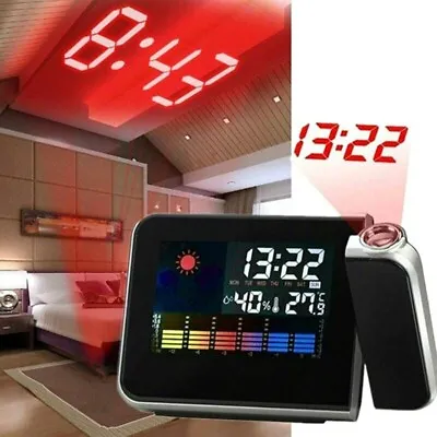£8.89 • Buy Smart Alarm Clock LED Digital Projector Time Temperature Projection LCD Display