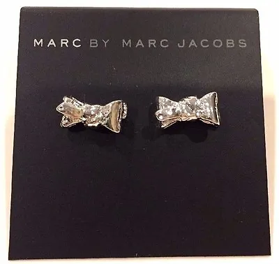 $42 NWT Marc By Marc Jacobs Argento Bow Stud Earrings • $22