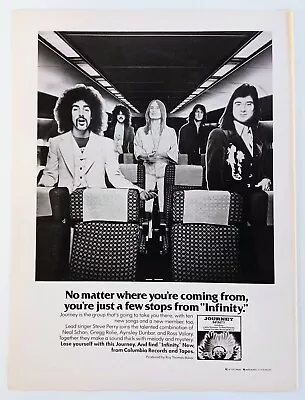 JOURNEY INFINITY~1978 Vtg Lp Album Promo Print Ad Advert Poster Pinup Rock Art • $8.99