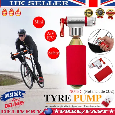 Mini Bike Ball CO2 Pump Cycle Tyre Tube Inflator Presta Schrader Tire Gas  • £9.71