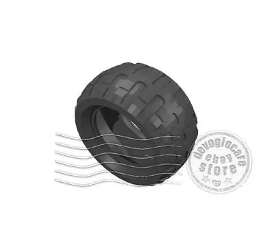 £2.06 • Buy 1x LEGO 61480, 68.7x34 Tires & Tires Black