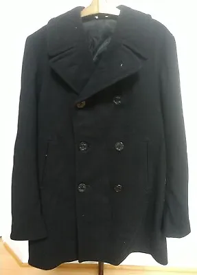 Vintage 1977 USN US Navy Wool Pea Coat Peacoat 38L  • $99