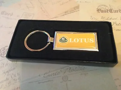 Chrome Keyring In Box Oblong With Printed LOTUS • $7.41