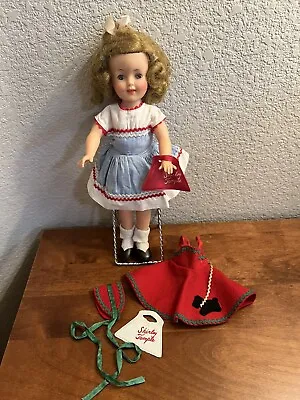 Vintage IDEAL Shirley Temple 13” Doll Sleep Eyes W/2 Outfits RARE 🌈 • $49.99