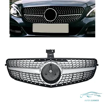 Front Bumper Grill Grille For 2008-2014 Mercedes Benz C-CLASS W204 Diamond Look • $37.15