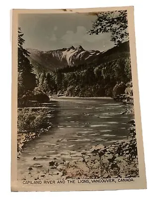 Postcard Vancouver Canada Capilano River And The Lions Mountains Unposted • $1.50