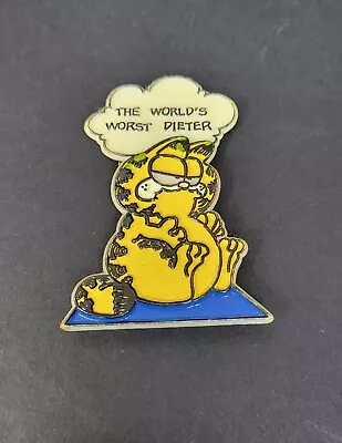Vintage 1978 Garfield Magnet By Kats Meow - The World's Worst Dieter - Magnet • $9.99