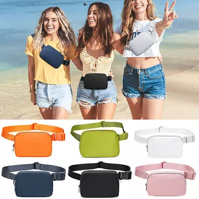 Woman Men Sports Waist Bag Pouch Travel Fanny Pack Waterproof Cossbody Bum Bag/ • £12.36