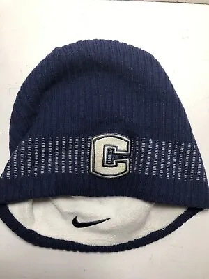 Nike UConn Huskies Reversible Fleece Beanie Hat Cap Embroidered Swoosh & C Logo • $25