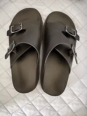 Zara Black Men's Sandal W/ Adjustable Straps Size US 8/EU 41 • $25