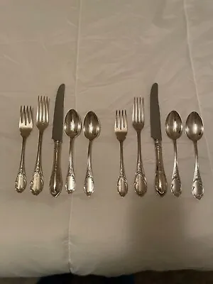 $250 • Buy Two Place Settings, Christofle Heavy Silverplate, 5 Pieces Each Setting