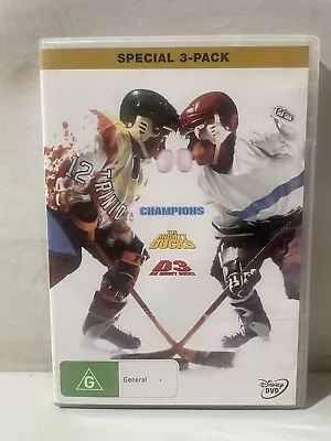 The Mighty Ducks Trilogy 1+2+3 Champions DVD 2009 3-Disc Set PAL Region 4 • $16.08