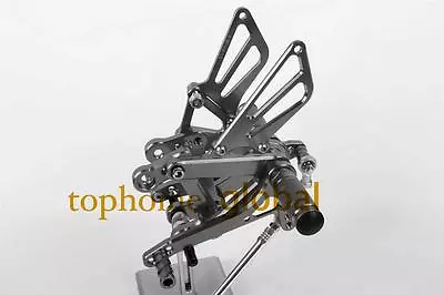 For Kawasaki NINJA ZX6R ZX636 2003-2004 CNC Grey Foot Pegs Rearsets Rear Set  • $117.29