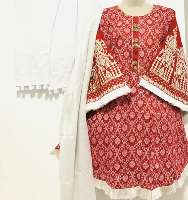 £33 • Buy Pakistani White Trouser Suit Like Khaadi Maria B Eid Size M/L /3pc Stiched Suit