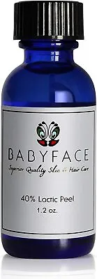 BABYFACE Lactic Acid Peel 40% No Irritation Anti-Wrinkle Scar Removal 1.2oz • £27.99