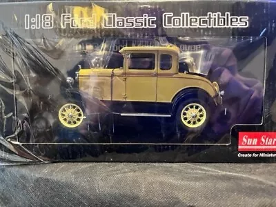 Sun Star 1:18 Ford Classic Collectibles - Ford Model A Coupe SUN6135 • $124.32