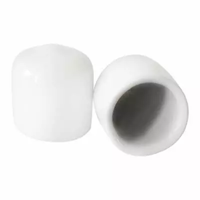 Prescott Plastics 1/2  White Round Vinyl Rubber Cap Pipe Cover (20) • $13.95