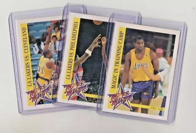 1992-93 Hoops More Magic Moments #M2 Set Of All 3 Magic Johnson • $39.99