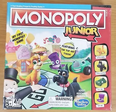 Monopoly Junior Board Game New Sealed Top Hat Token 2017 • $8