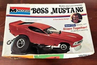 Vintage Monogram 6786 Tom Daniel Boss Mustang SnapTite Model Kit • $21.99
