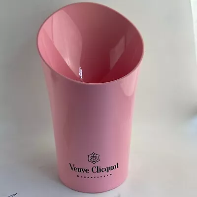 Veuve Clicquot Pink Rose Champagne 15  Acrylic Ice Bucket Magnum New • £70.87