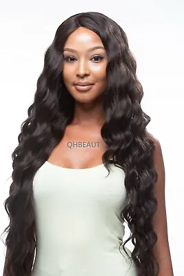 Obsession Synthetic Invisible Part Body Wave Curly Lace Front Hair Wig - SELENA • £38.98