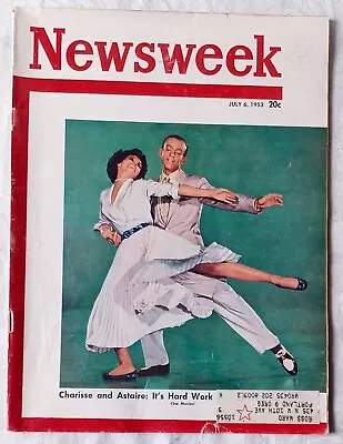 1953 Newsweek July 6 - Marilyn Monroe; JFK Engagement Great Cover Q2 • $35