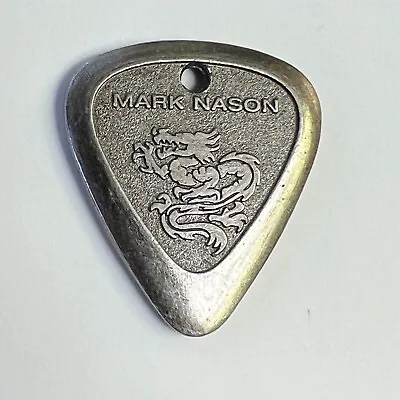 Mark Nason Metal Guitar Pick / Holed Pendant - With Dragon Design • $9.95