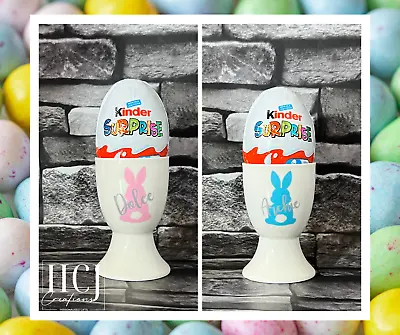 Personalised Easter Bunny Egg Cup - Easter Gift - Easter Egg Cups • £8.99