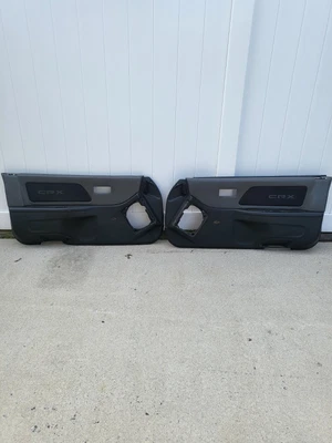 $250 • Buy Honda Crx Si 89-91 Rare Original Door Panels Door Cards Seatbelt Mounted 