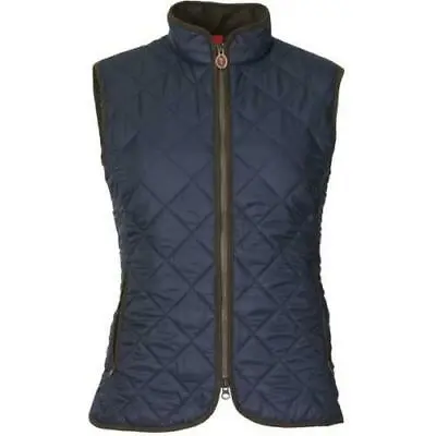 Ladies Laksen Audley Quilted Gilet - Navy - All Sizes - New • £65