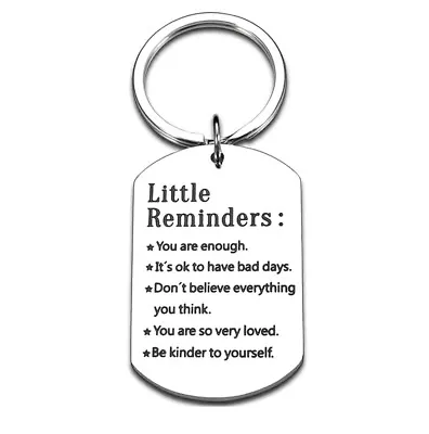 Keyring Gift Inspirational Positive Affirmations Motif Gifts Key Chain Ring Love • £3.98