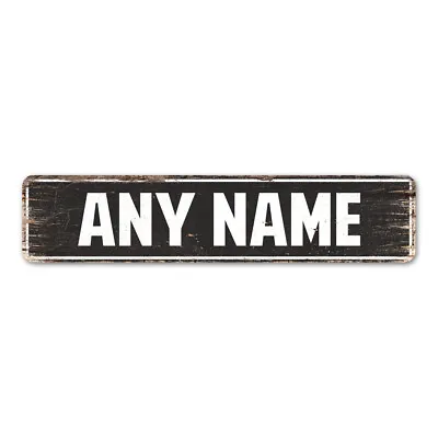 ANY NAME Personalized Street Sign Home Decor Chic Gift 4x18 104180003001 • $19.95