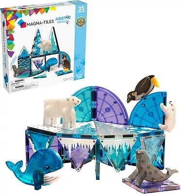 MAGNA-TILES Arctic Animals 25-Piece Magnetic Construction Set The ORIGINAL Magn • $68.99