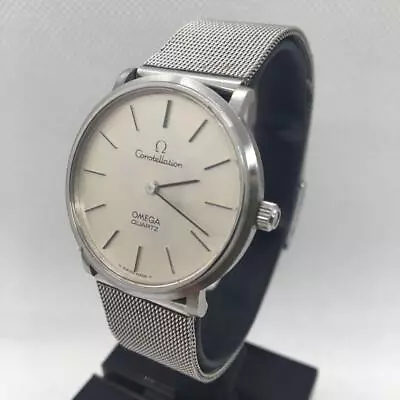 OMEGA Constellation Men’s Watch Quartz Analog Round 33mm Silver Vintage • $454.08