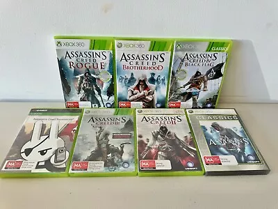 Assassin’s Creed Xbox 360 Bundle 7 X Games + Manuals Free Tracked Postage ✅ • $48.95