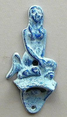 Cast Iron Mermaid Wall Mount Bottle Opener  Wall Mount • $5.99