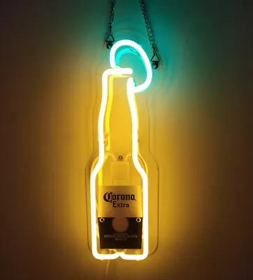 Corona Extra Beer 14 X5  Neon Sign Light Tiki Bar Pub Handcrat Wall Hanging Gift • $115.50