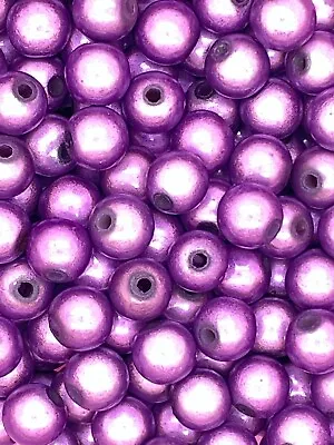 60g Purple Acrylic Miracle Beads Round 8mm Illusion Beads 3D Beads • £6.99