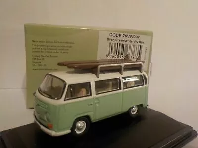 VW Camper - Green White Model Cars Oxford Diecast (Special) 1/76 76VW007 • £9.65