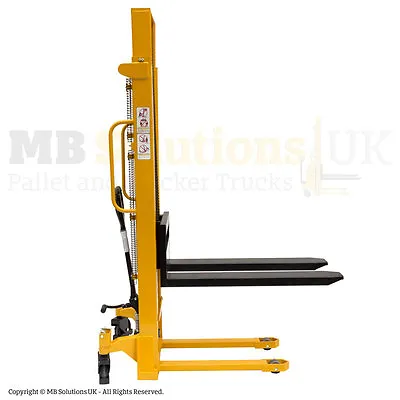 £11195 • Buy Hydraulic Manual Fork Lift Warehouse Stacker 2000kg Cap.1.6m Pallet Pump Stacker