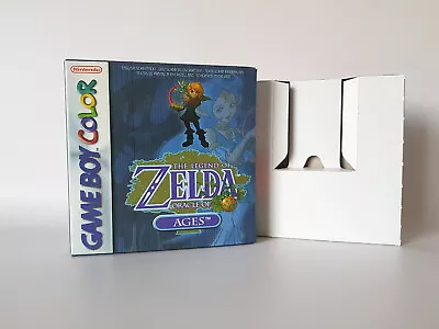 The Legend Of Zelda Oracle Of Ages PAL Gameboy Color Handmade Empty Box & Tray • £10.49